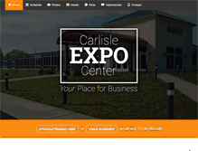 Tablet Screenshot of carlisleexpocenter.com